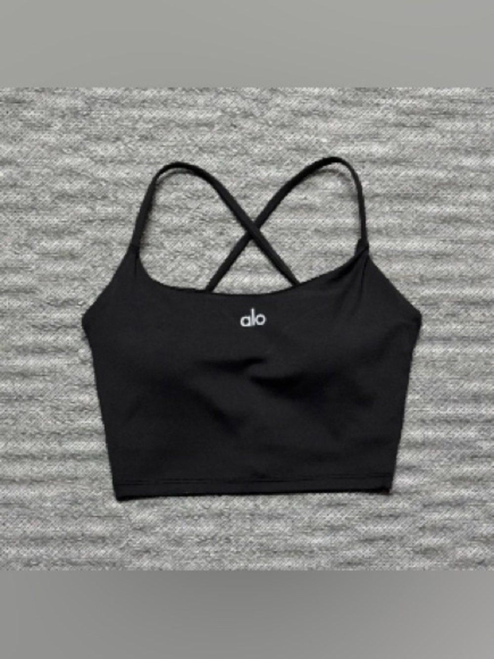 ALO Yoga Black Skirt Set - Crop Top & Pleated Skirt - Picture 2 of 5